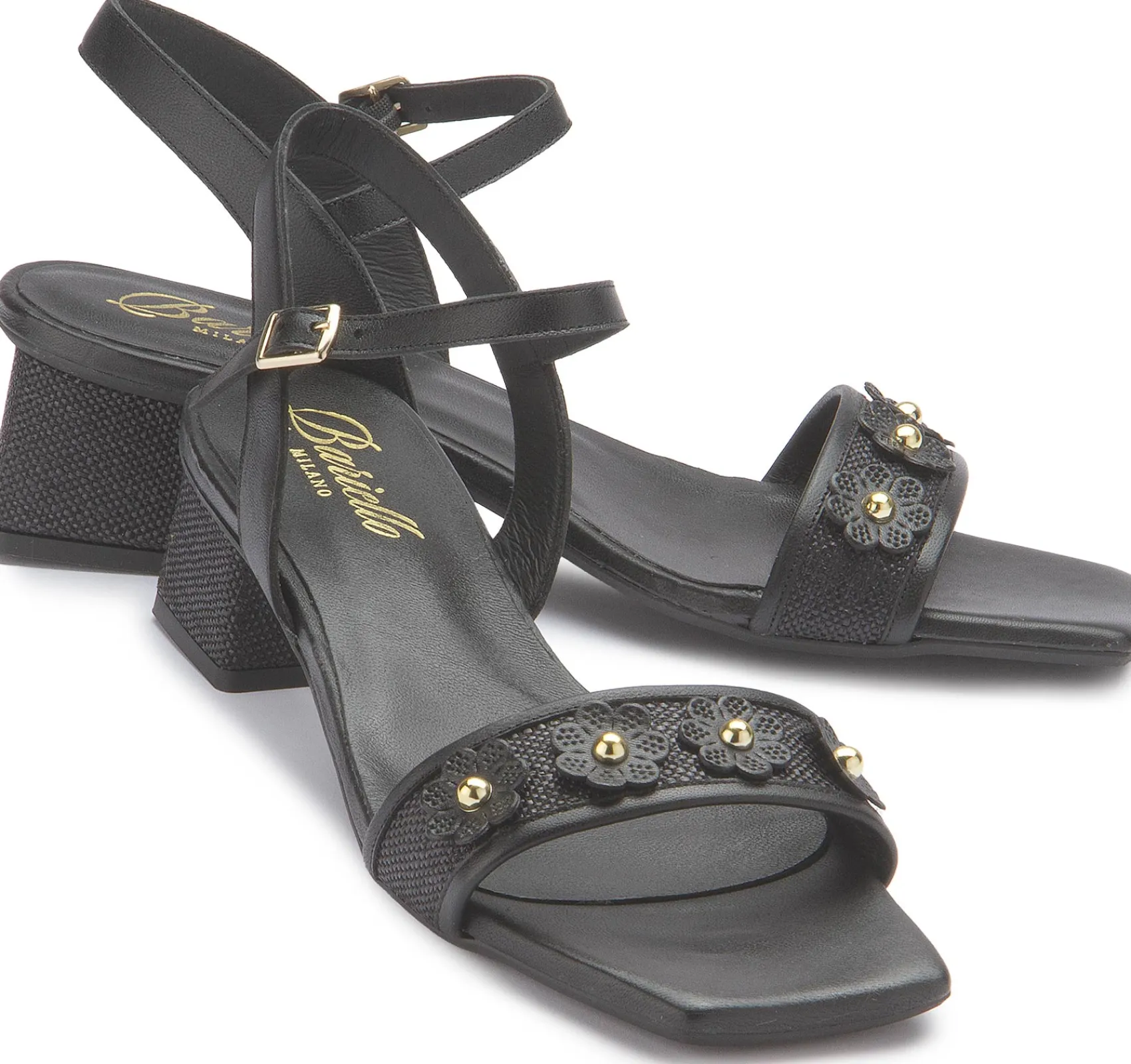 Sandalen|Horsch Schuhe Sandalette in Untergrößen Schwarz