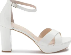 Sandalen|High Heels|Horsch Schuhe Sandalette in Untergrößen Weiß