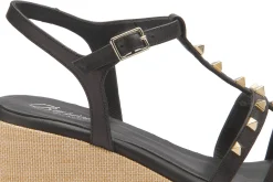 Sandalen|Horsch Schuhe Sandalette in Untergrößen Schwarz