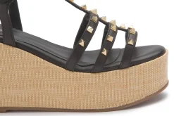 Sandalen|Horsch Schuhe Sandalette in Untergrößen Schwarz