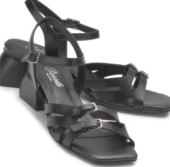 Sandalen|Horsch Schuhe Sandalette in Untergrößen Schwarz