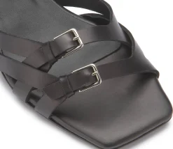 Sandalen|Horsch Schuhe Sandalette in Untergrößen Schwarz
