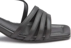 Sandalen|Horsch Schuhe Sandalette in Untergrößen Schwarz