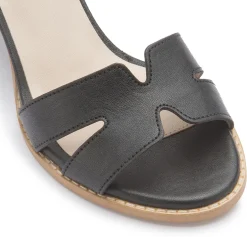 Sandalen|Horsch Schuhe Sandalette in Untergrößen Schwarz