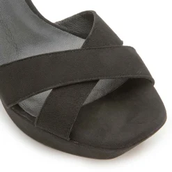 Sandalen|High Heels|Horsch Schuhe Sandalette in Untergrößen Schwarz