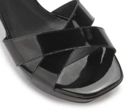 Sandalen|High Heels|Horsch Schuhe Sandalette in Untergrößen Schwarz