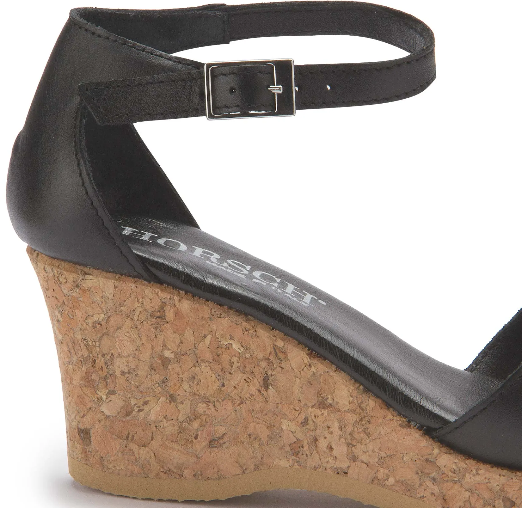 Sandalen|Horsch Schuhe Sandalette in Untergrößen Schwarz