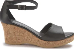 Sandalen|Horsch Schuhe Sandalette in Untergrößen Schwarz