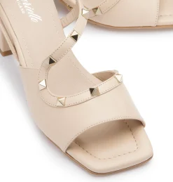 Sandalen|Horsch Schuhe Sandalette in Untergrößen Beige