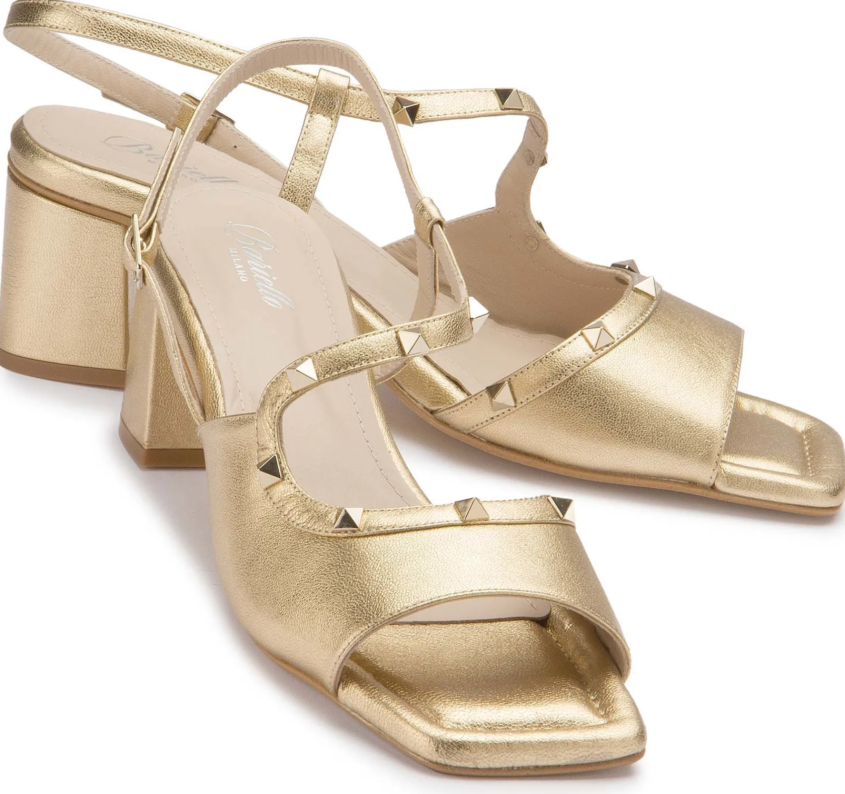 Sandalen|Horsch Schuhe Sandalette in Untergrößen Gold