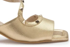 Sandalen|Horsch Schuhe Sandalette in Untergrößen Gold