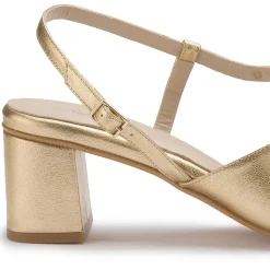 Sandalen|Horsch Schuhe Sandalette in Untergrößen Gold
