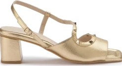 Sandalen|Horsch Schuhe Sandalette in Untergrößen Gold