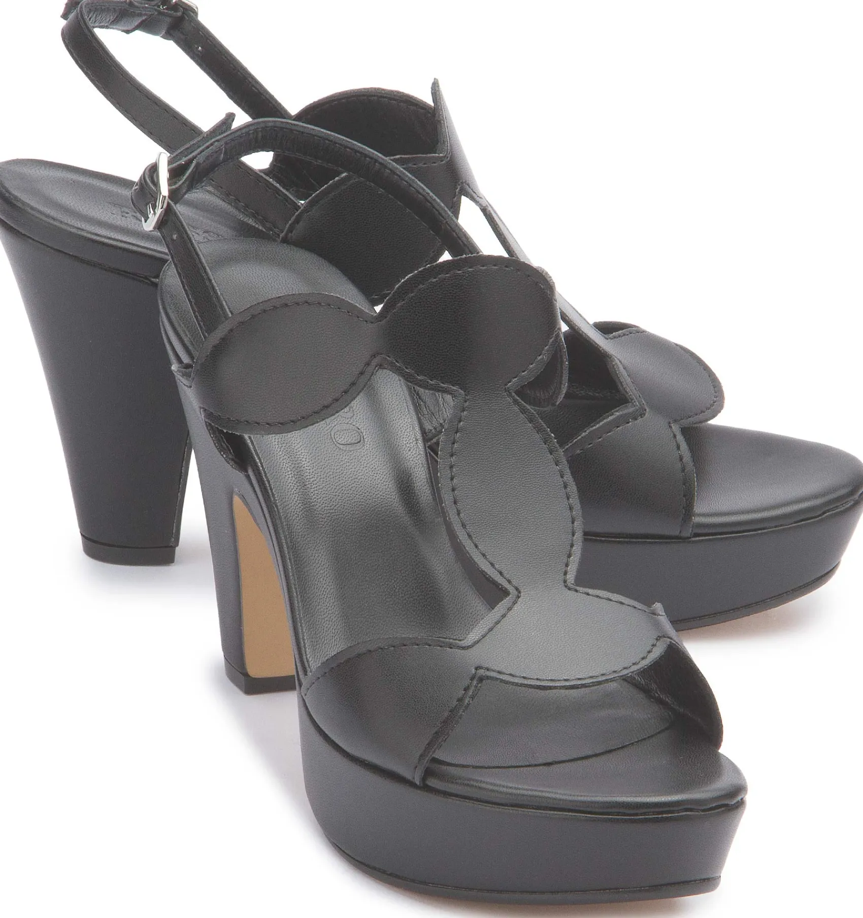 Sandalen|Horsch Schuhe Sandalette in Untergrößen Schwarz
