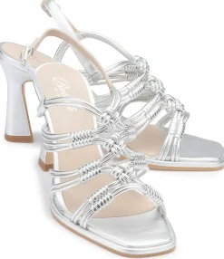Sandalen|Horsch Schuhe Sandalette in Untergrößen Silber