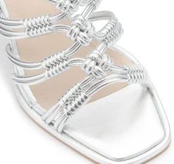 Sandalen|Horsch Schuhe Sandalette in Untergrößen Silber
