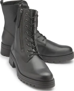 Stiefeletten|Gabor Schnürboot in Übergrößen Schwarz