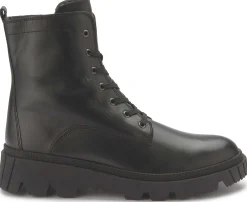 Stiefeletten|Gabor Schnürboot in Übergrößen Schwarz
