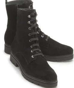 Stiefeletten|Horsch Schuhe Schnürboot in Übergrößen Schwarz
