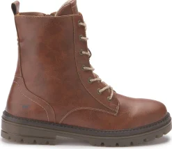 Stiefeletten|Mustang Damen Schnürboot in Übergrößen Braun