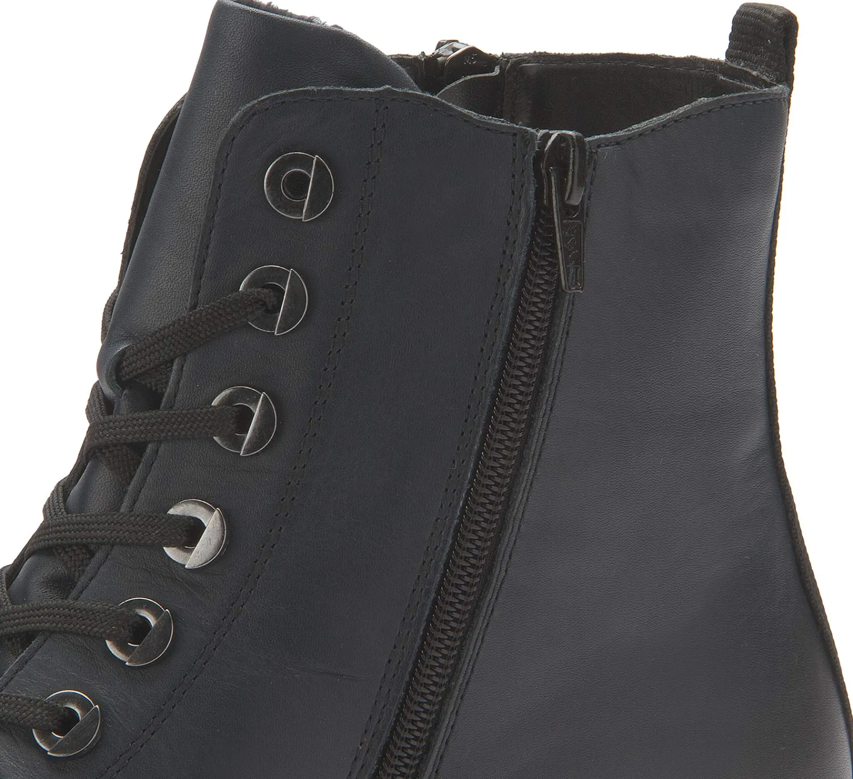 Stiefeletten|Remonte Schnürboot in Übergrößen Blau
