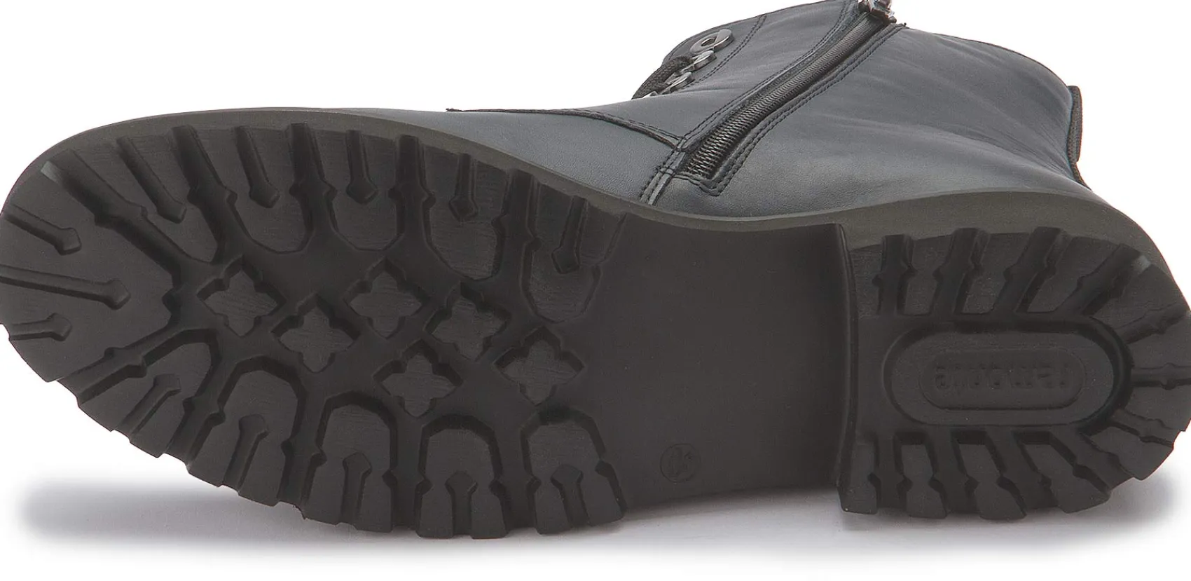 Stiefeletten|Remonte Schnürboot in Übergrößen Blau