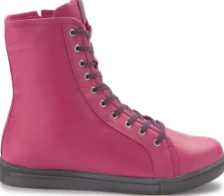 Stiefeletten|Horsch Schuhe Schnürboot in Übergrößen Pink