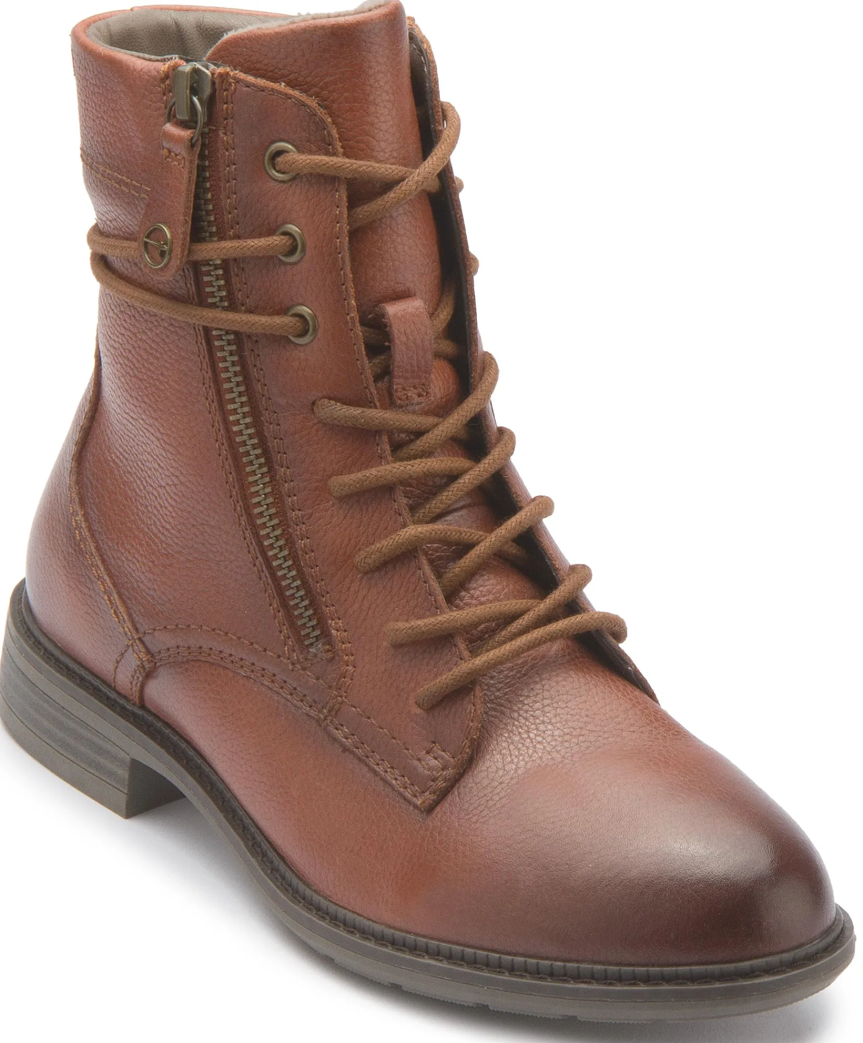 Stiefeletten|Tamaris Schnürboot in Übergrößen Braun