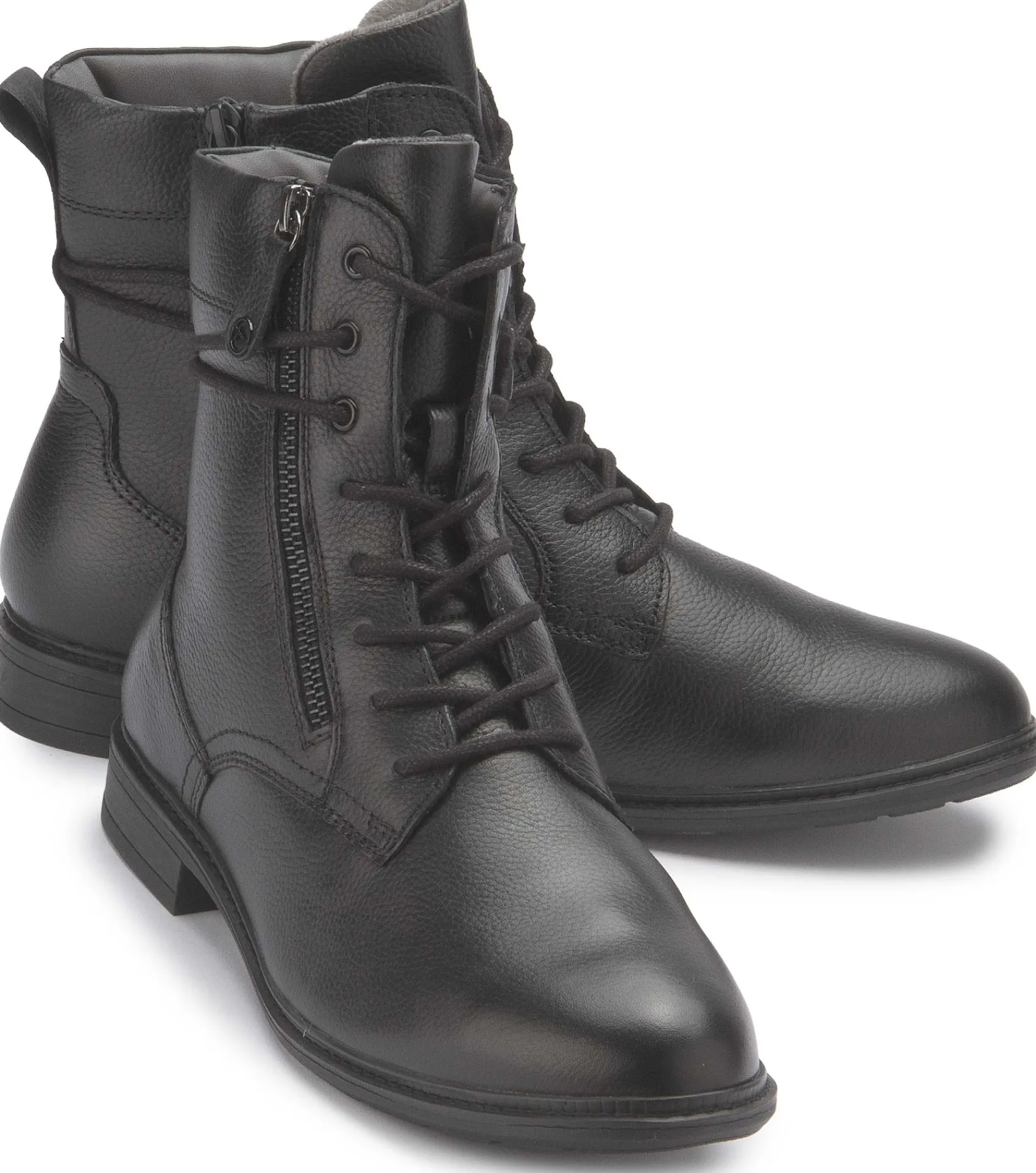 Stiefeletten|Tamaris Schnürboot in Übergrößen Schwarz
