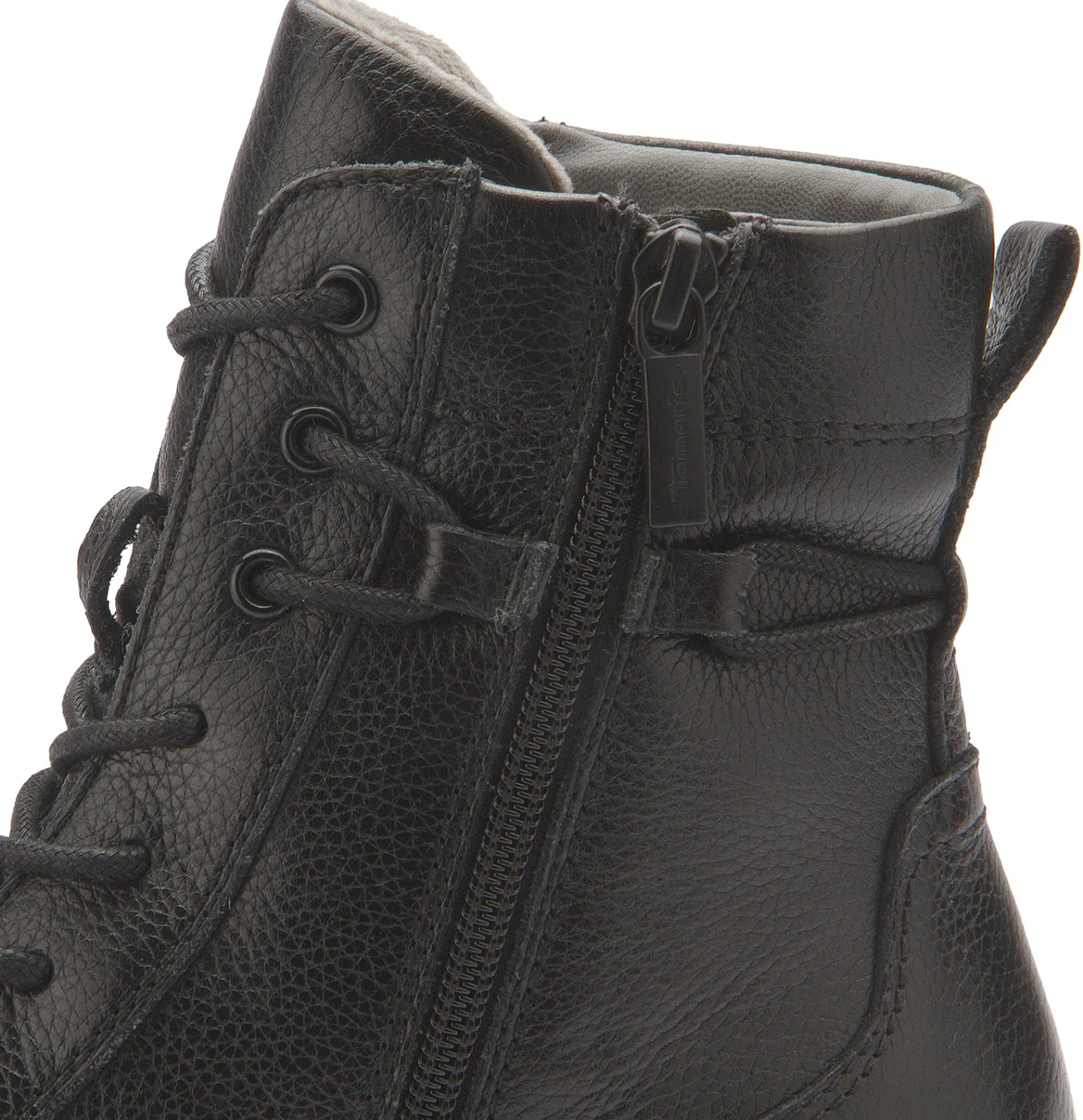 Stiefeletten|Tamaris Schnürboot in Übergrößen Schwarz