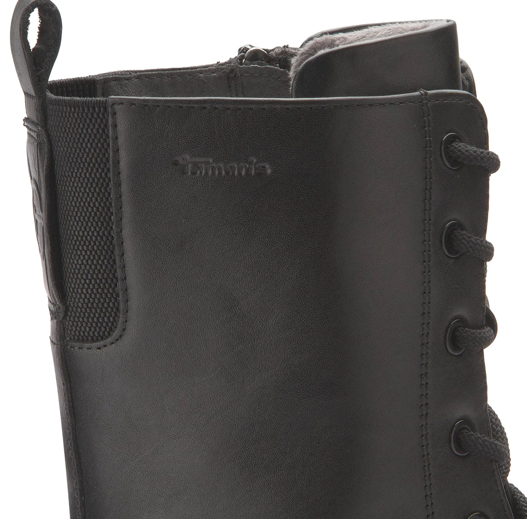 Stiefeletten|Schnürschuhe|Tamaris Schnürboot in Übergrößen Schwarz