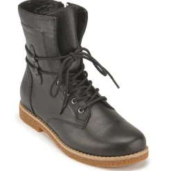 Stiefeletten|Horsch Schuhe Schnürboot in Übergrößen Schwarz