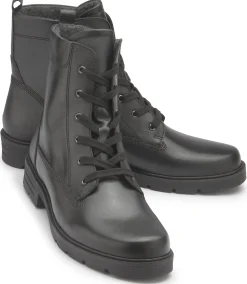 Stiefeletten|Gabor Schnürboot in Übergrößen Schwarz