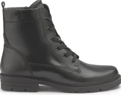 Stiefeletten|Gabor Schnürboot in Übergrößen Schwarz