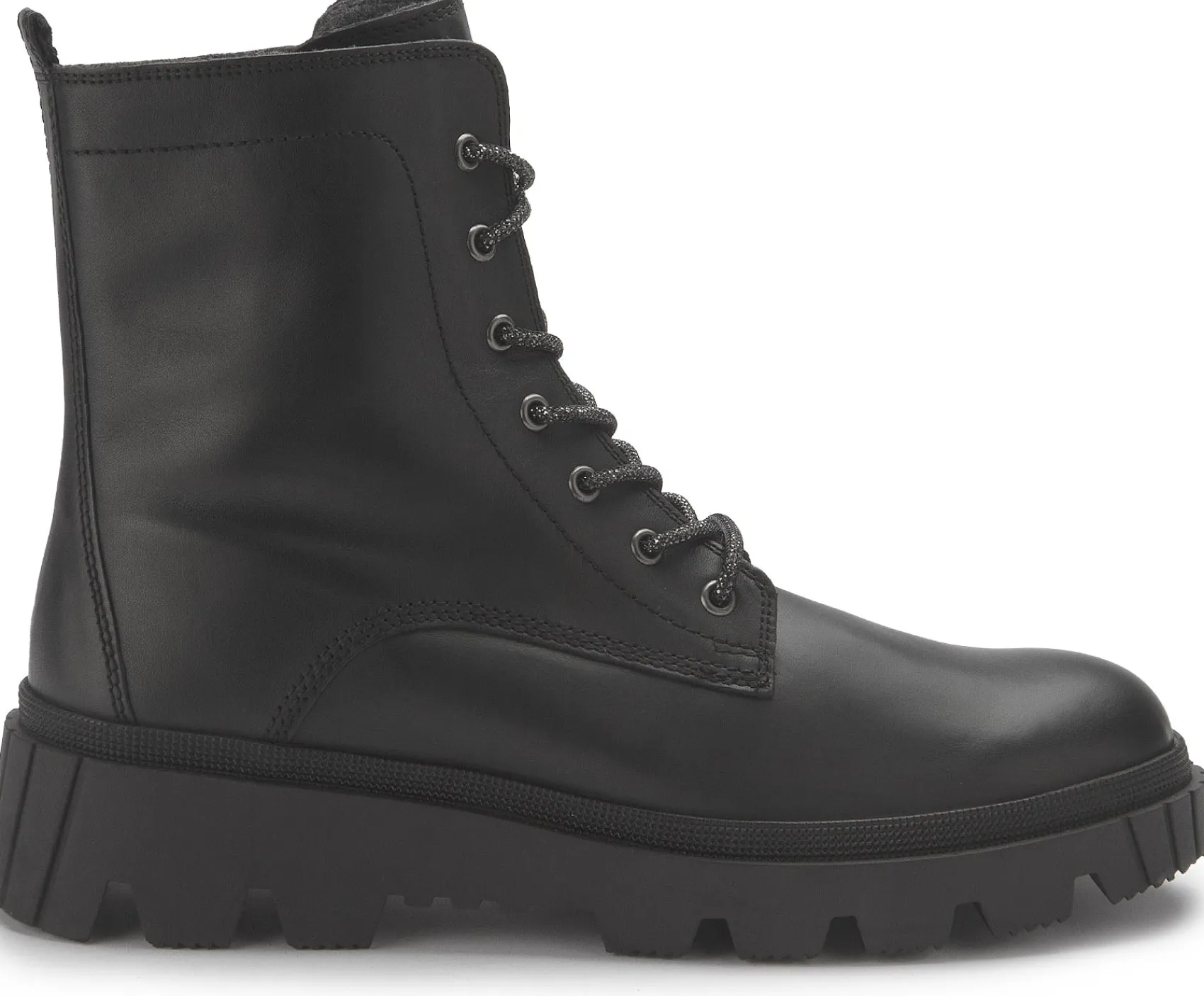Stiefeletten|Boots|Gabor Schnürboot in Übergrößen Schwarz