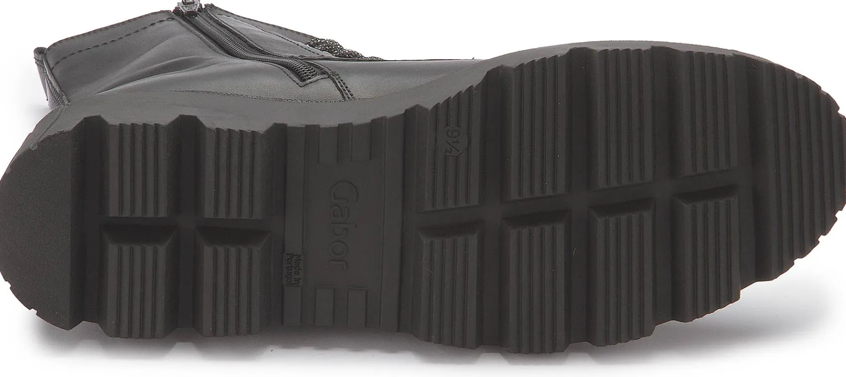 Stiefeletten|Boots|Gabor Schnürboot in Übergrößen Schwarz