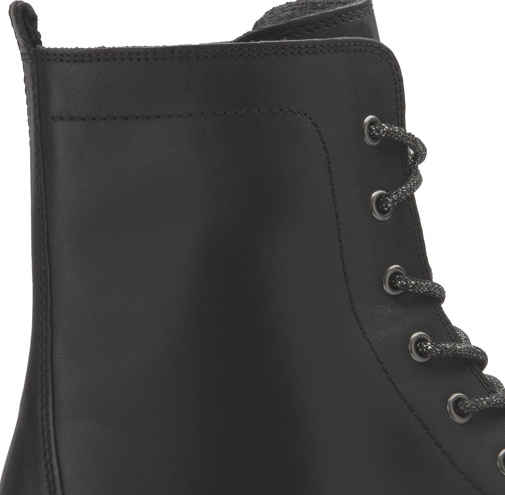 Stiefeletten|Boots|Gabor Schnürboot in Übergrößen Schwarz