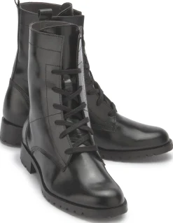 Stiefeletten|Horsch Schuhe Schnürboot in Übergrößen Schwarz