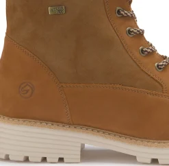 Stiefeletten|Boots|Remonte Schnürboot in Übergrößen Braun