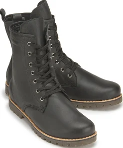 Stiefeletten|Horsch Schuhe Schnürboot in Übergrößen Schwarz