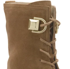 Stiefeletten|Boots|Gabor Schnürboot in Übergrößen Braun