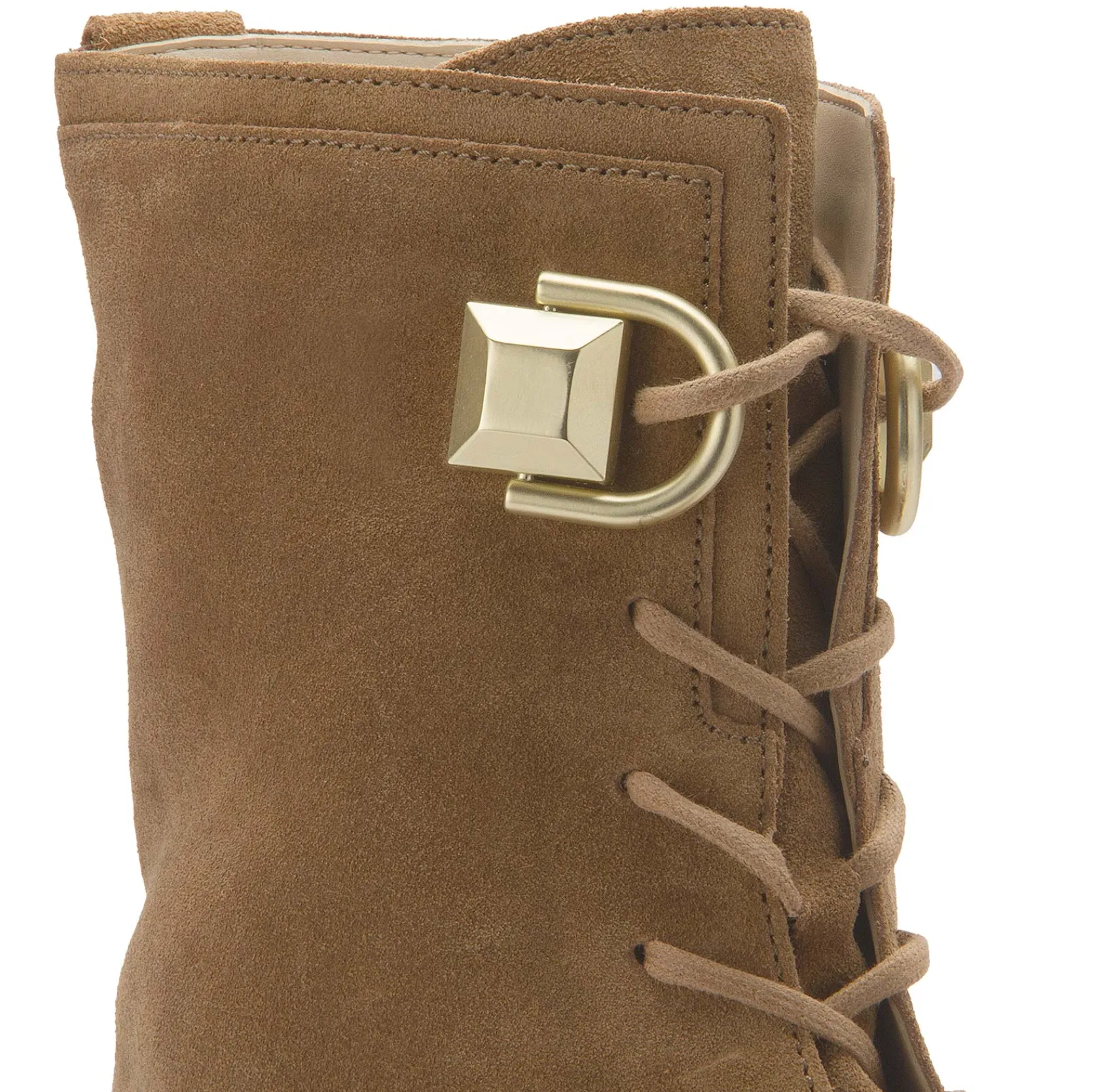 Stiefeletten|Boots|Gabor Schnürboot in Übergrößen Braun