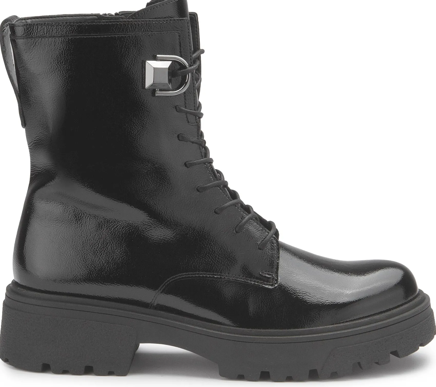 Stiefeletten|Gabor Schnürboot in Übergrößen Schwarz