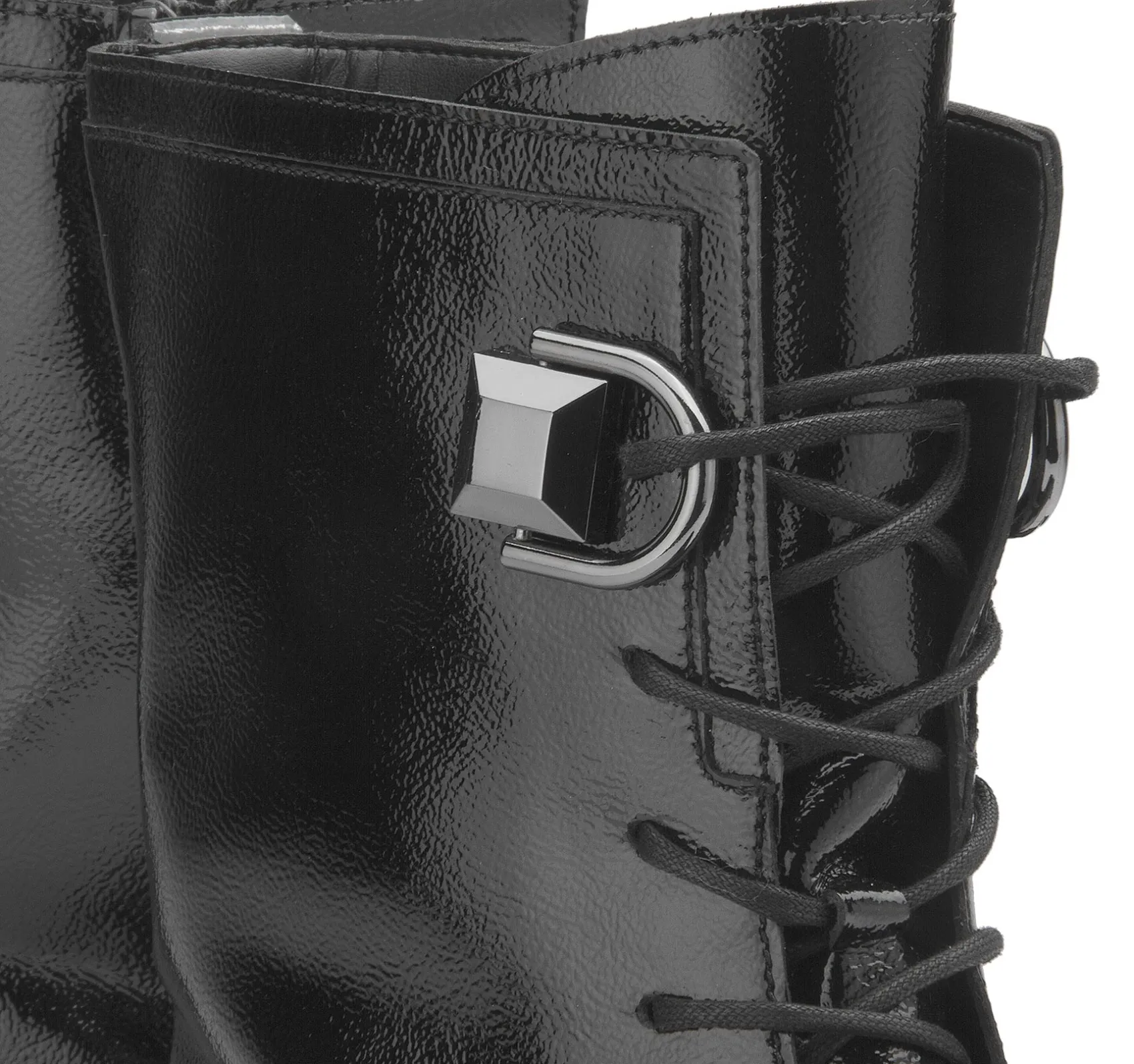 Stiefeletten|Gabor Schnürboot in Übergrößen Schwarz