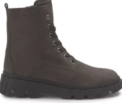 Stiefeletten|Gabor Schnürboot in Übergrößen Grau