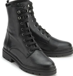 Stiefeletten|Horsch Schuhe Schnürboot in Übergrößen Schwarz