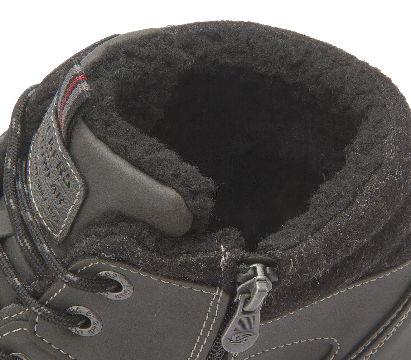Stiefeletten|Schnürschuhe|Dockers Schnürboot in Übergrößen Schwarz
