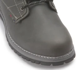 Stiefeletten|Schnürschuhe|Dockers Schnürboot in Übergrößen Schwarz