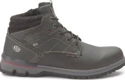Stiefeletten|Schnürschuhe|Dockers Schnürboot in Übergrößen Schwarz