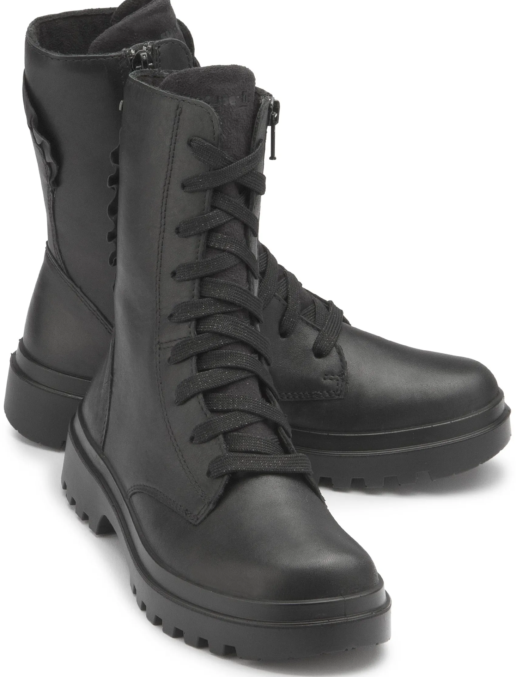 Stiefeletten|Superfit Schnürboot in Untergrößen Schwarz
